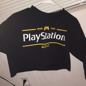 Long sleeve crop top